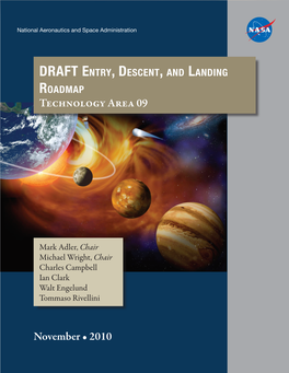 NASA Entry, Descent, and Landing Technology Area Roadmap