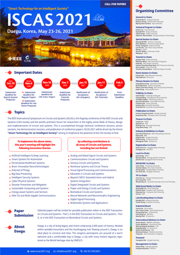 Organizing Committee Important Dates Topics Paper Submission