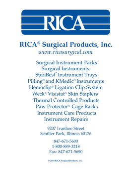 RICA Surgical Products, Inc