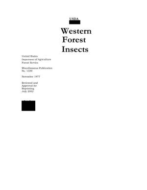Western Forest Insects United States Department of Agriculture Forest Service