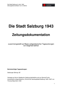 Die Stadt Salzburg 1943