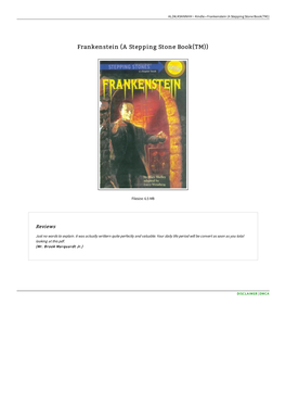 Read Doc &lt; Frankenstein (A Stepping Stone Book(TM))