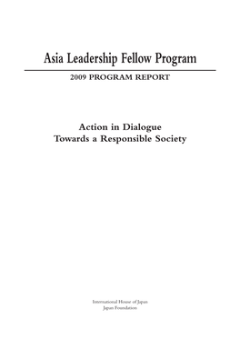 2009 Program Report