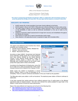 Floods Situation Report # 7 – 04 June 2012