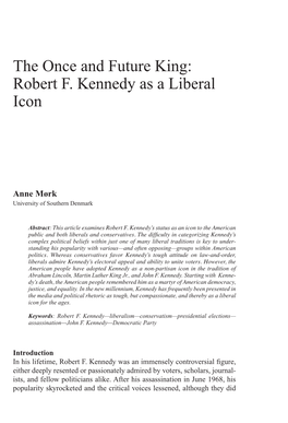 Robert F. Kennedy As a Liberal Icon