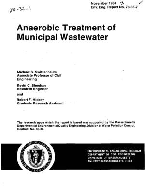 Anaerobic Treatment of Municipal Wastewater