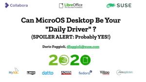 Can Microos Desktop Be Your "Daily Driver" ? (SPOILER ALERT: Probably YES!)