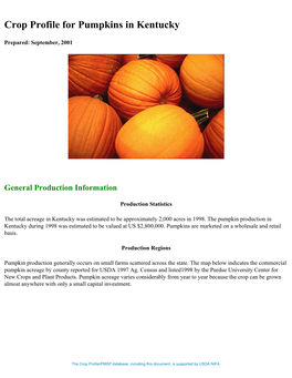 Production Statistics
