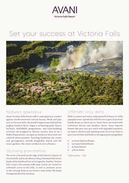 Set Your Success at Victoria Falls