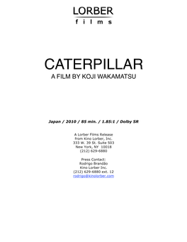 Caterpillar a Film by Koji Wakamatsu