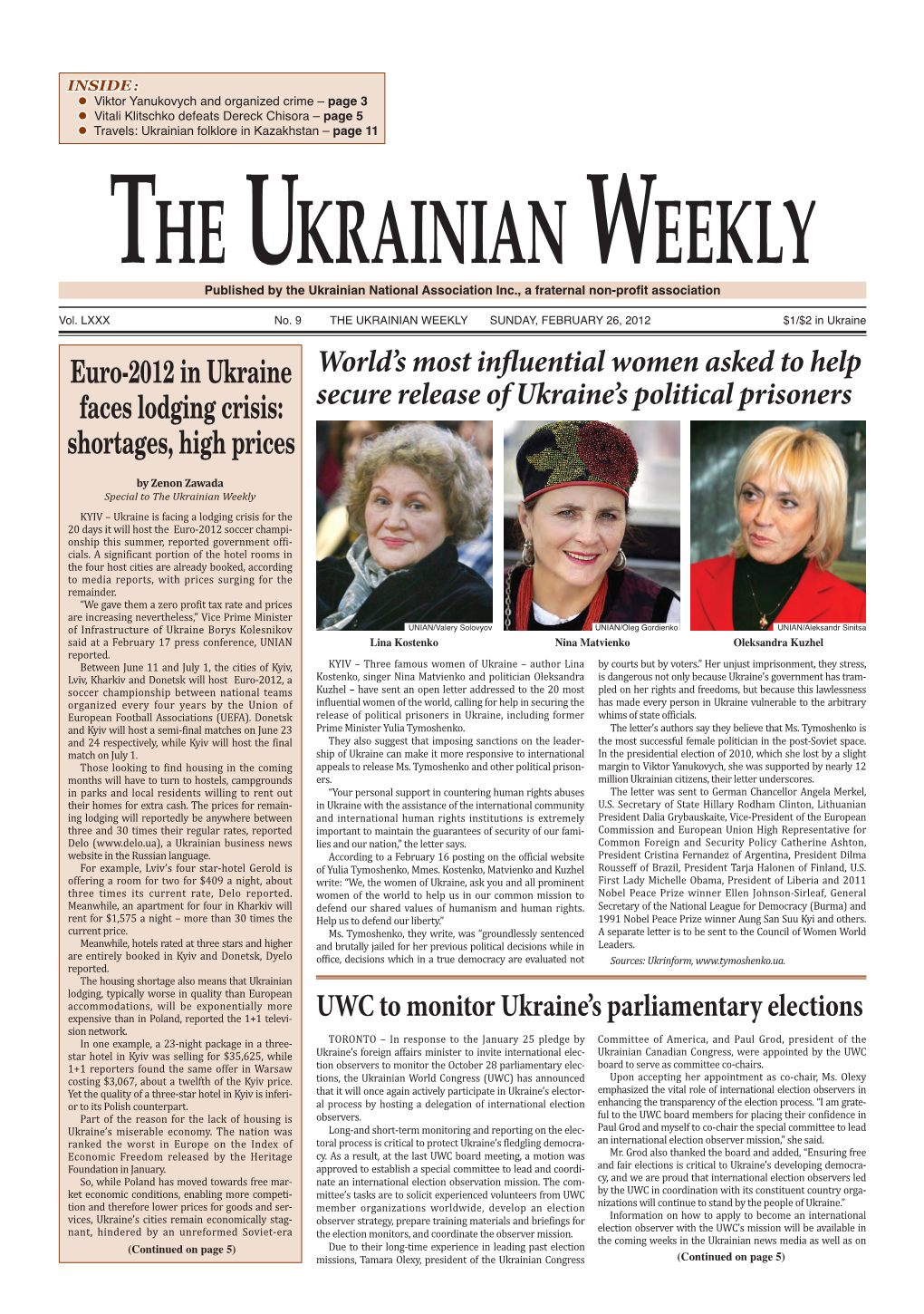 The Ukrainian Weekly 2012, No.9