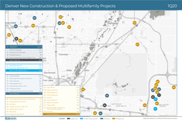 Denver New Construction & Proposed Multifamily Projects 1Q20