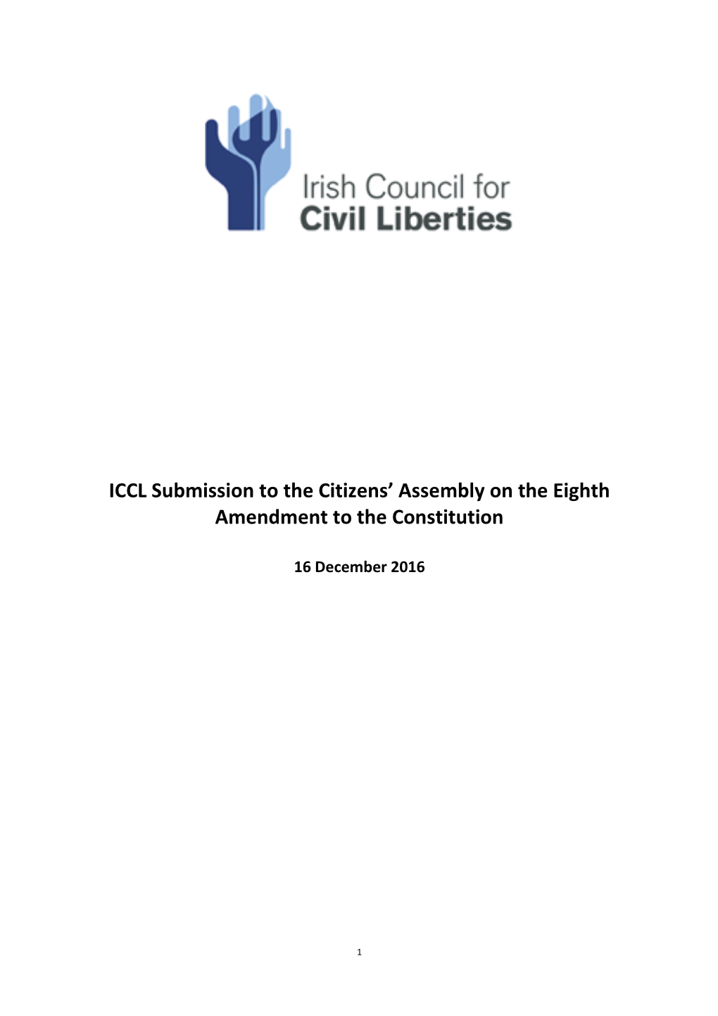 ICCL Submission to the Citizens' Assembly on the Eighth