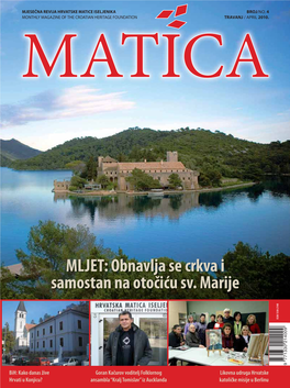 MLJET: Obnavlja Se Crkva I Samostan Na Otočiću Sv