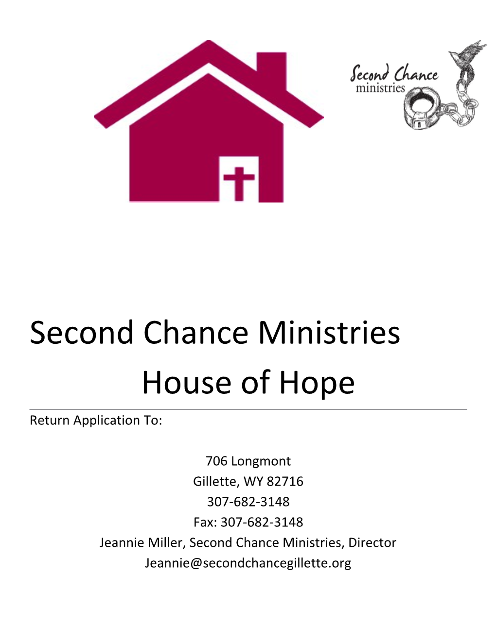 Jeannie Miller, Second Chance Ministries, Director