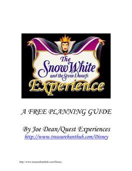 A FREE PLANNING GUIDE by Joe Dean/Quest Experiences