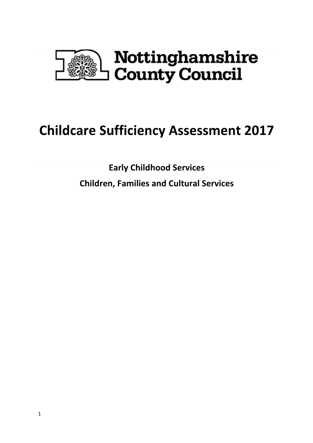 Childcare Sufficiency Assessment 2017