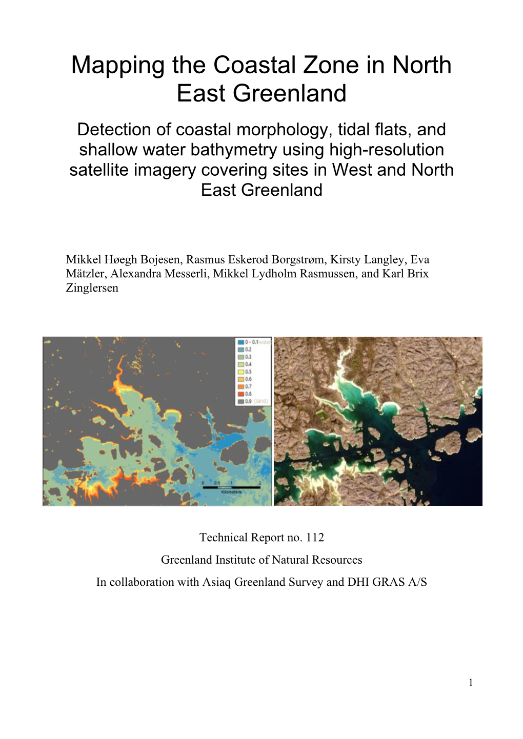 Mapping the Coastal Zone in North East Greenland