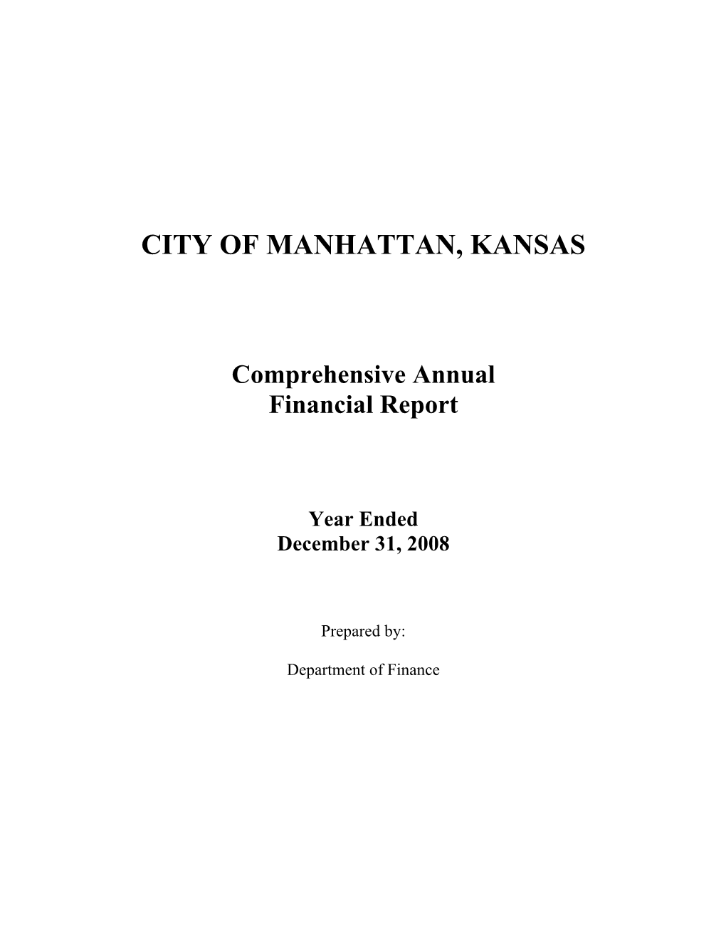 City of Manhattan, Kansas