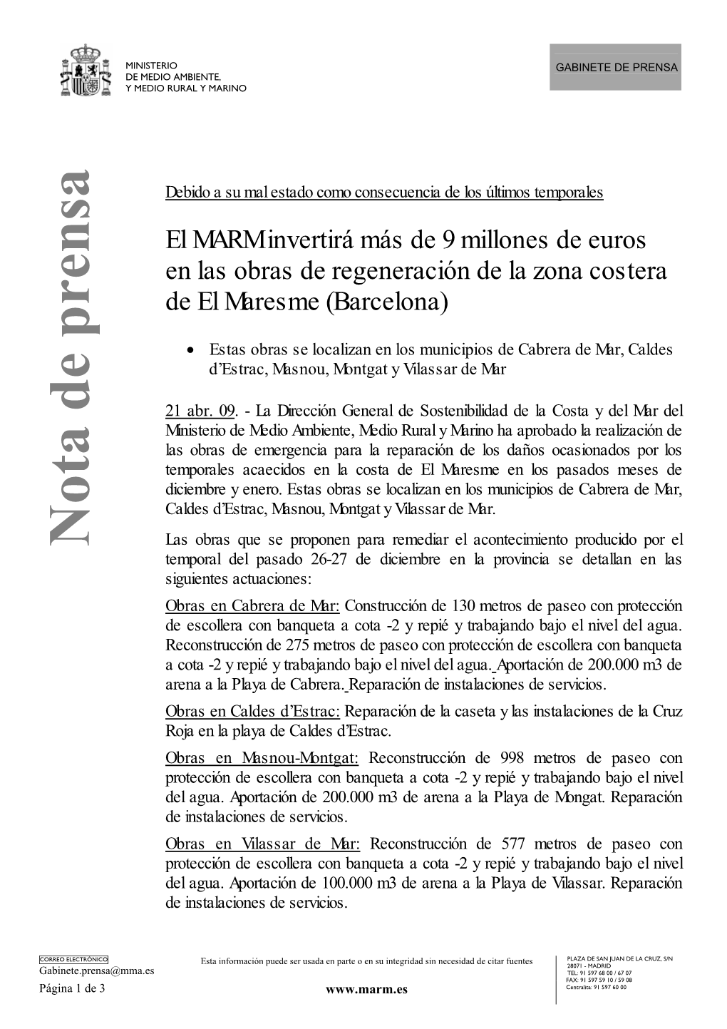 Nota De Prensa (PDF)