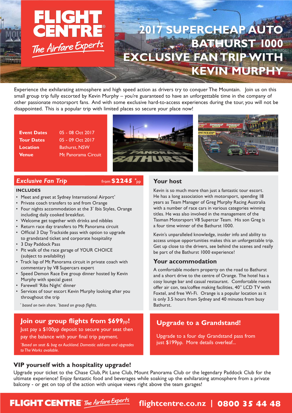 2017 Supercheap Auto Bathurst 1000 Exclusive Fan Trip with Kevin Murphy