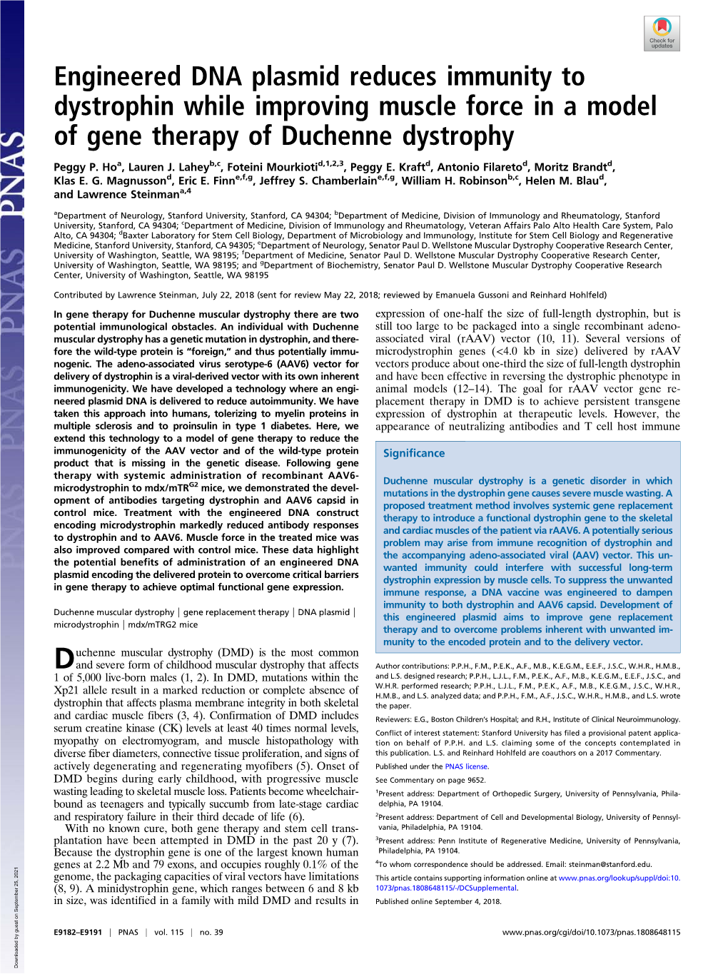 Engineered DNA Plasmid Reduces Immunity to Dystrophin While Improving Muscle Force in a Model of Gene Therapy of Duchenne Dystrophy