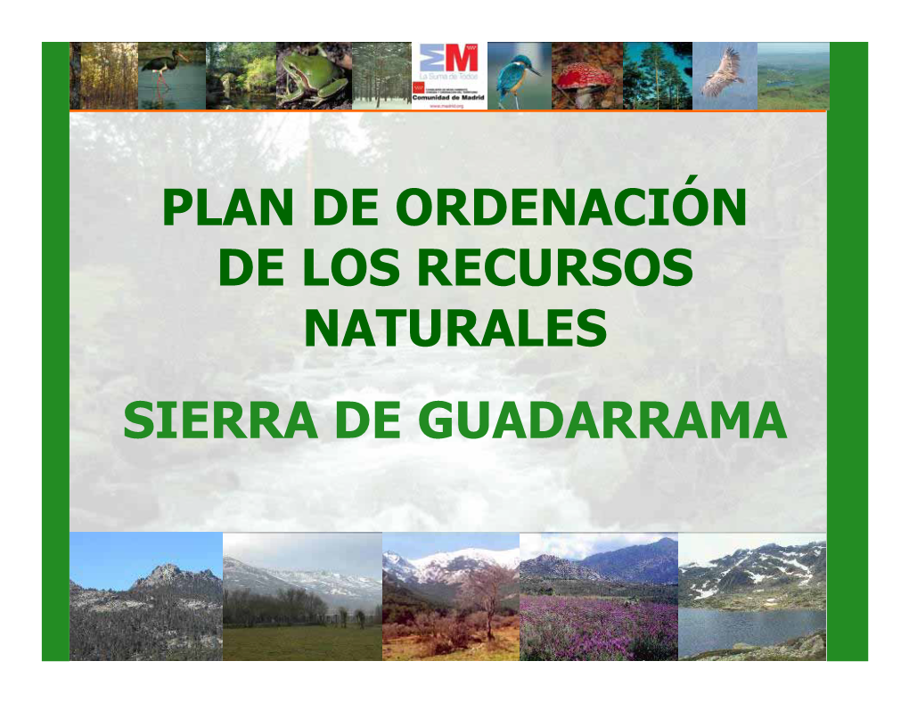 Infografía PORN De La Sierra De Guadarrama 2008