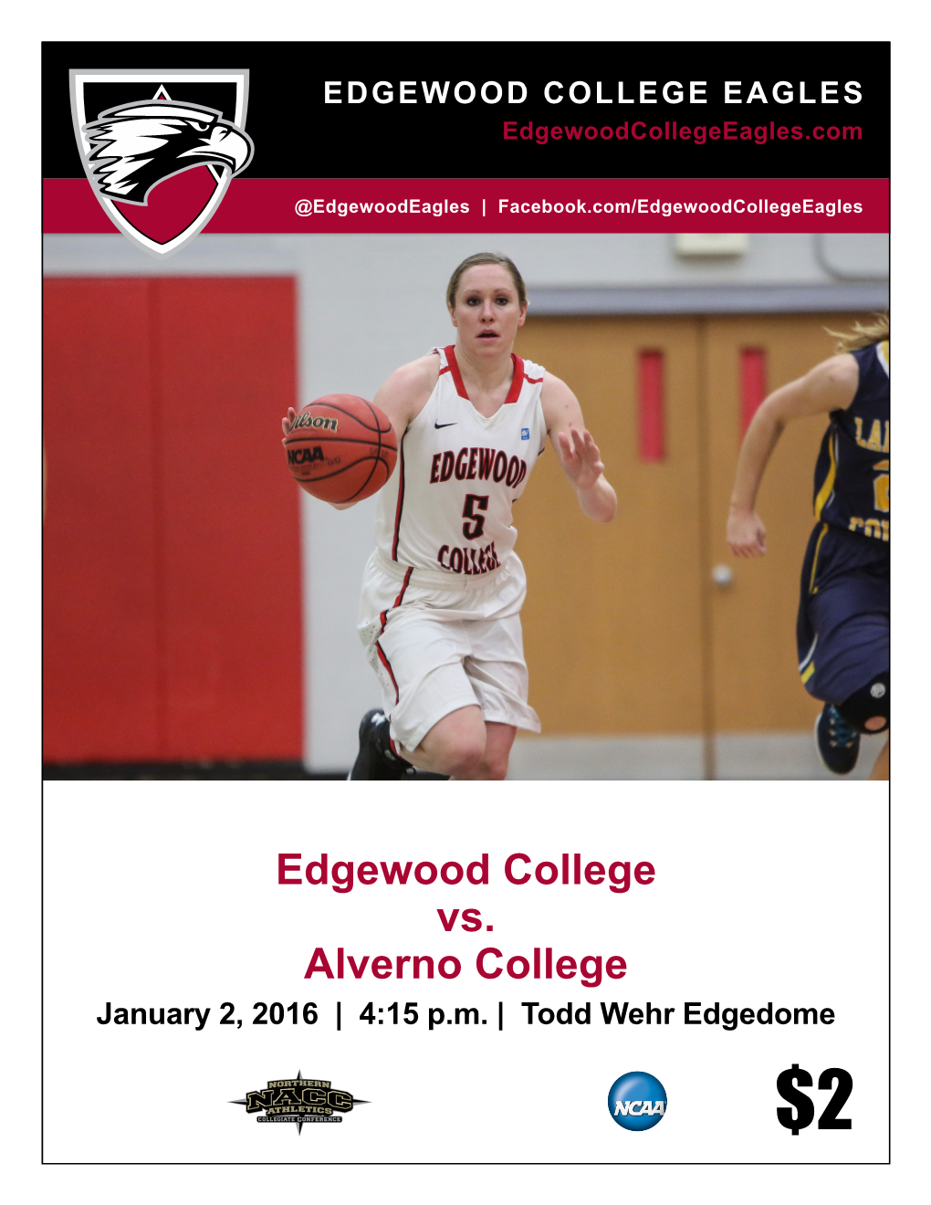 Edgewood College Vs. Alverno College January 2, 2016 | 4:15 P.M