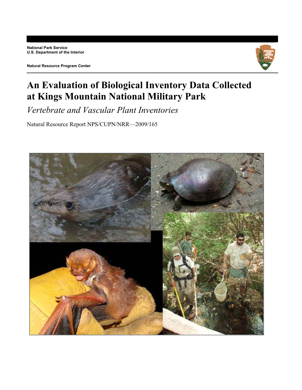 An Evaluation of Biological Inventory Data Collected at Kings Mountain National Military Park Vertebrate and Vascular Plant Inventories