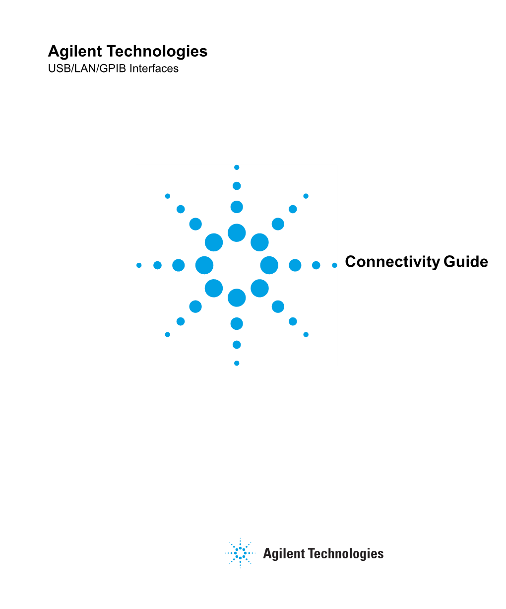 Agilent Technologies Connectivity Guide