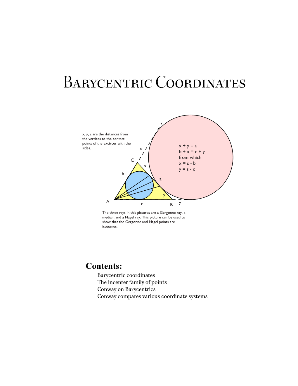 Barycentric Coordinates