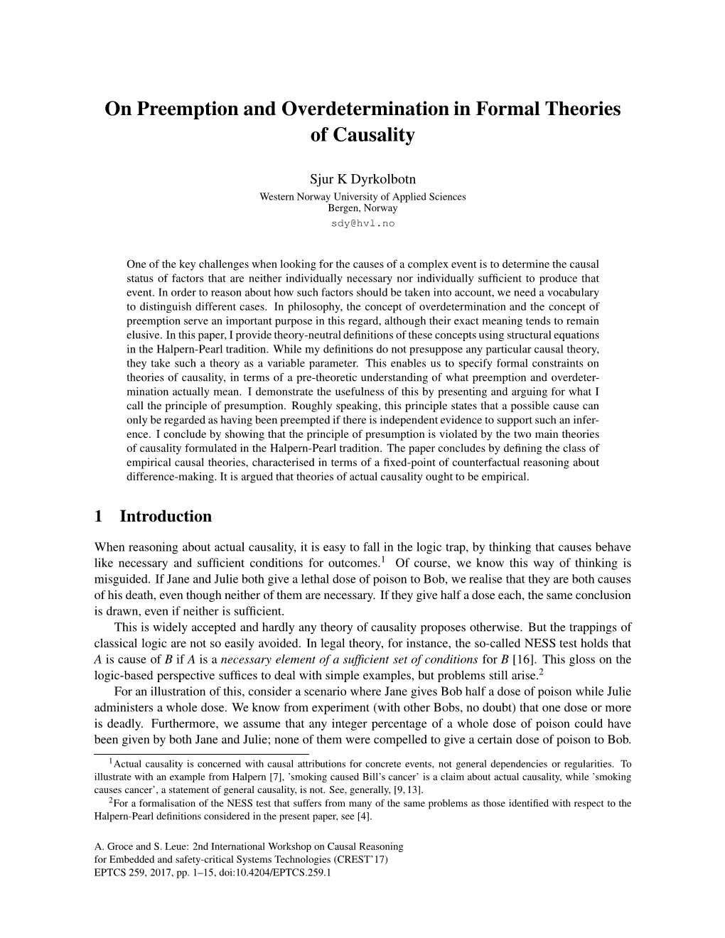 On Preemption and Overdetermination in Formal Theories of Causality