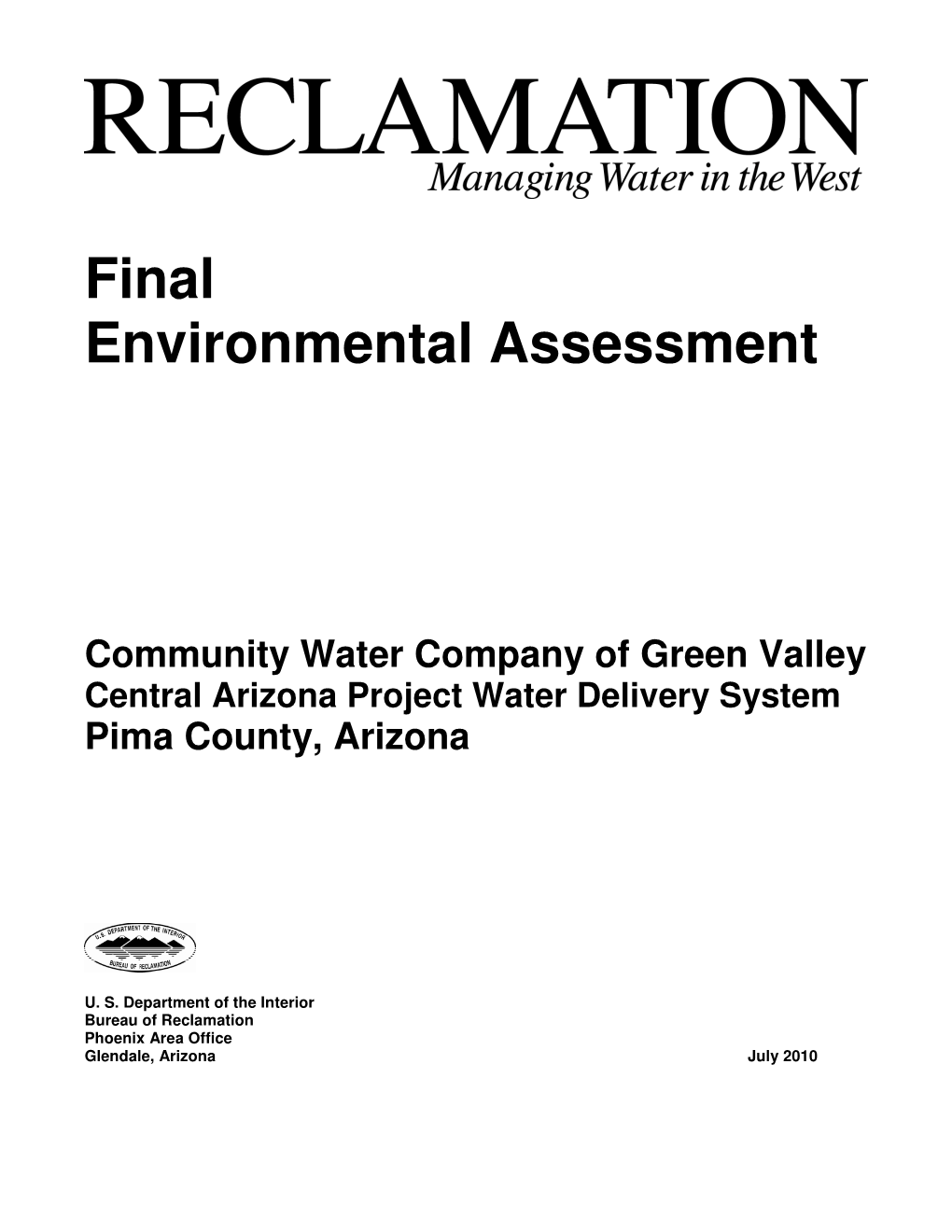 Final Environmental Assessment