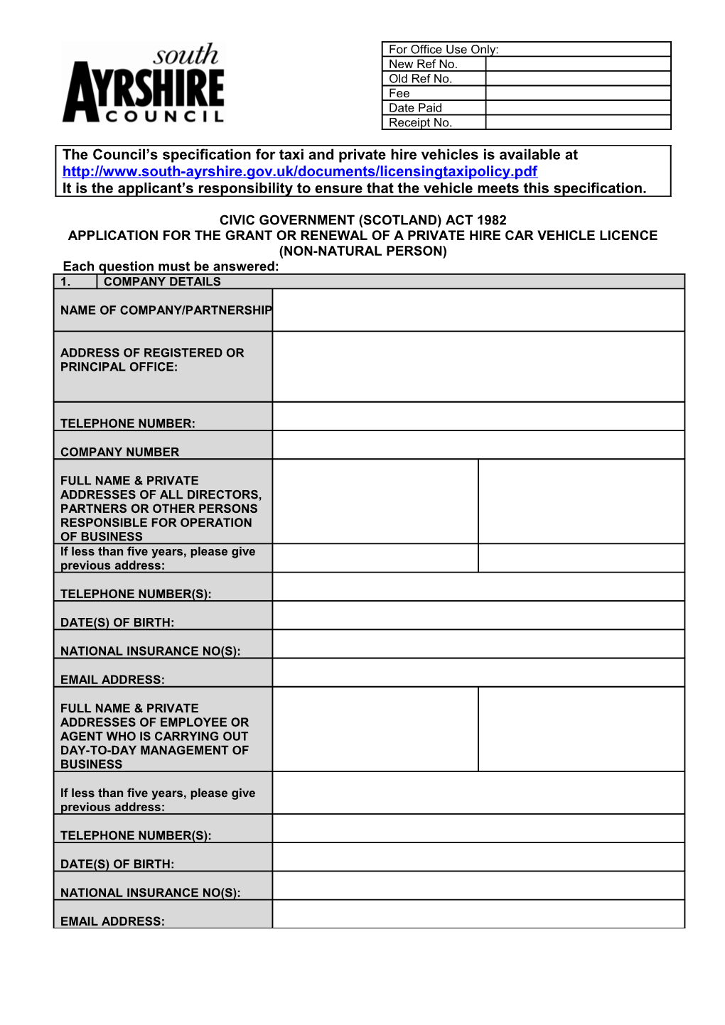 Civic Government (Scotland) Act 1982