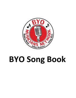BYO Master Charity Songbook.Pdf