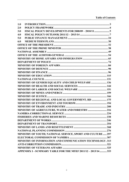 Table of Contents 1.0 INTRODUCTION