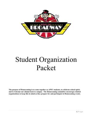 Student Organization Packet