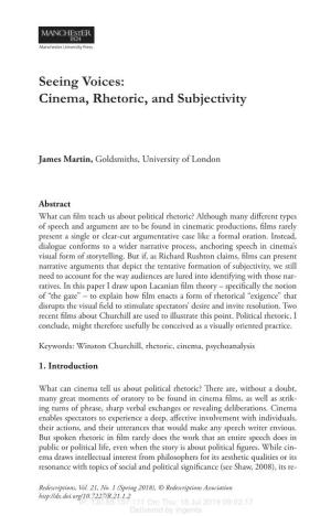 Cinema, Rhetoric, and Subjectivity