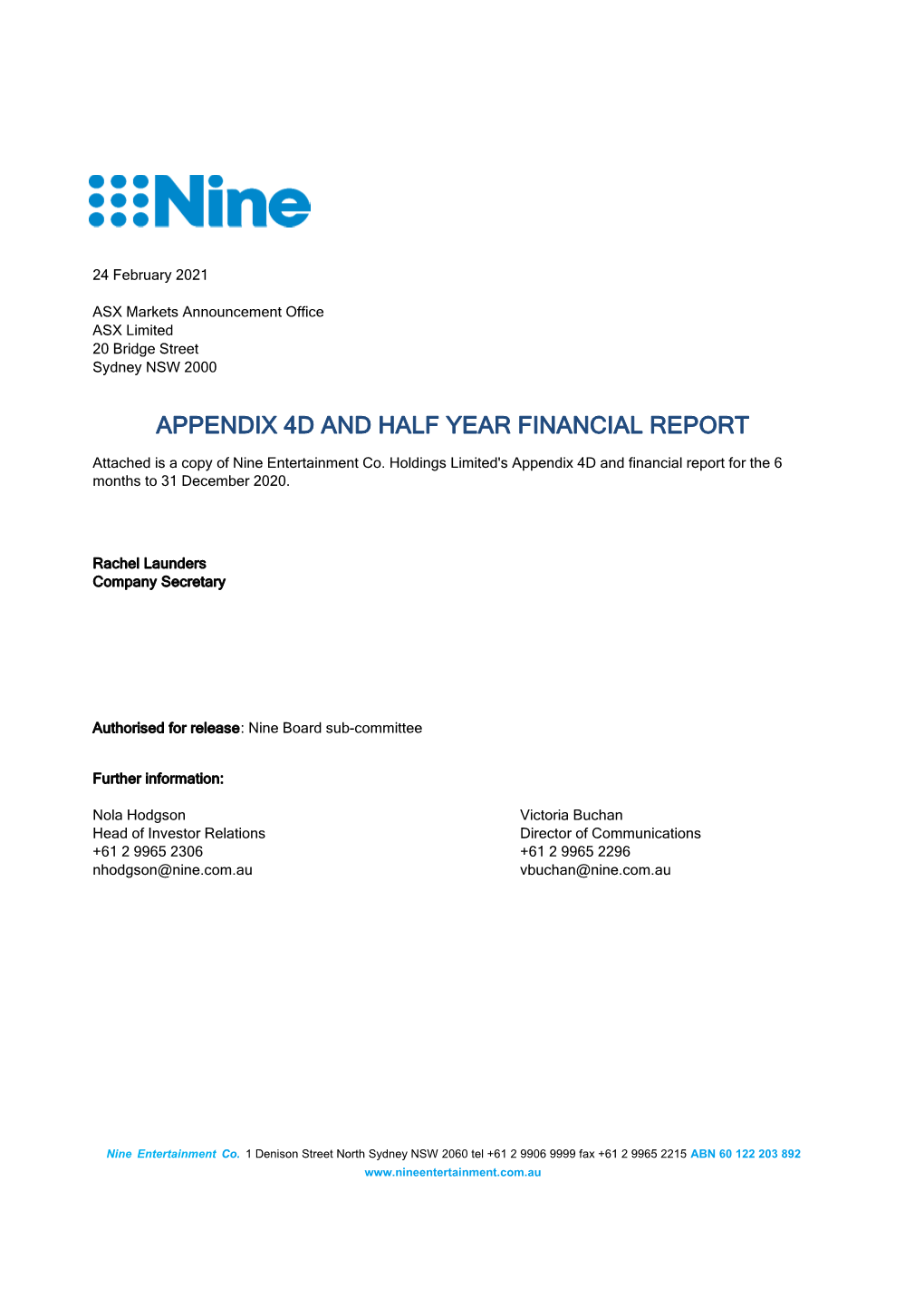 Fairfax Annual Financial Report