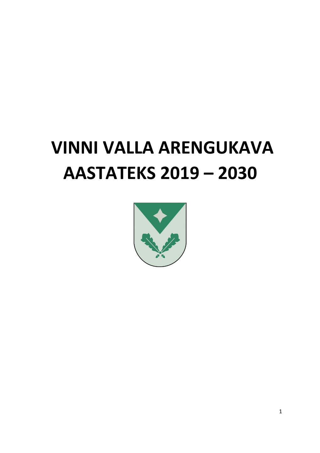 Vinni Valla Arengukava Aastateks 2019 – 2030