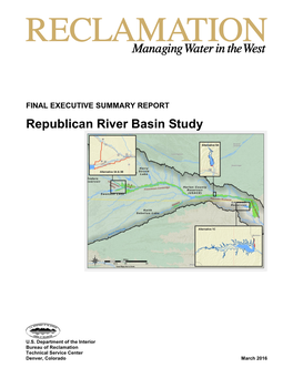 Republican River Basin Study Executive Summary