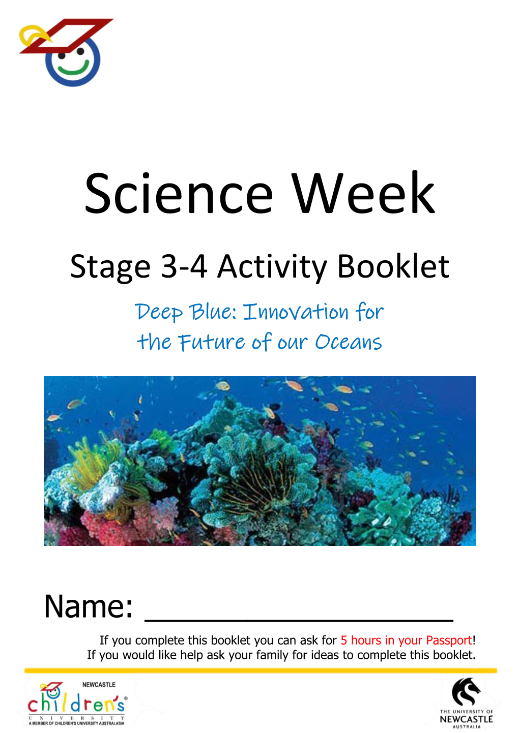 Science Week Booklet Stage
