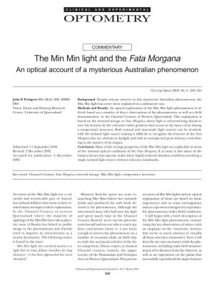 The Min Min Light and the Fata Morgana Pettigrew