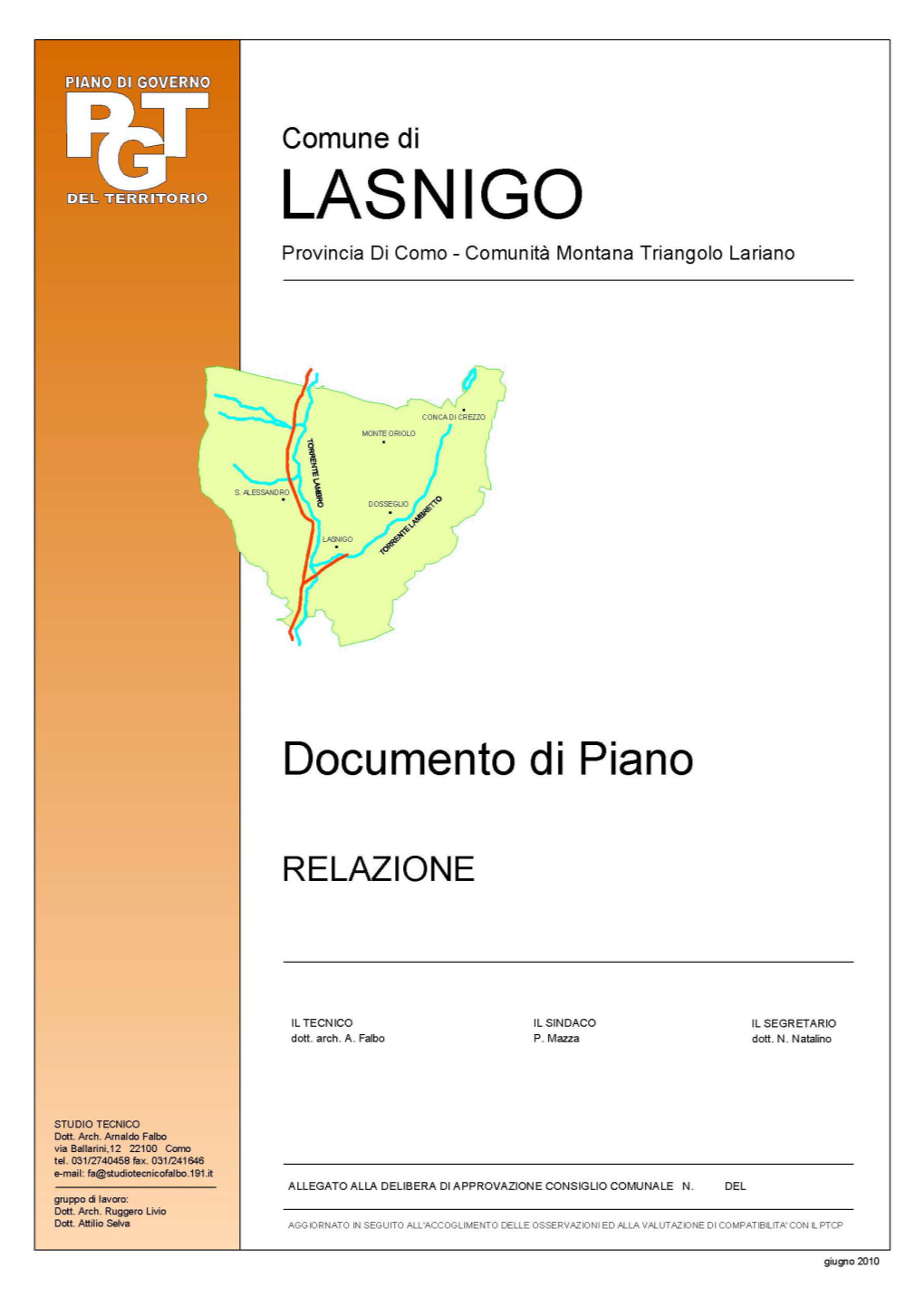 Comune Di Lasnigo - PGT - Documento Di Piano
