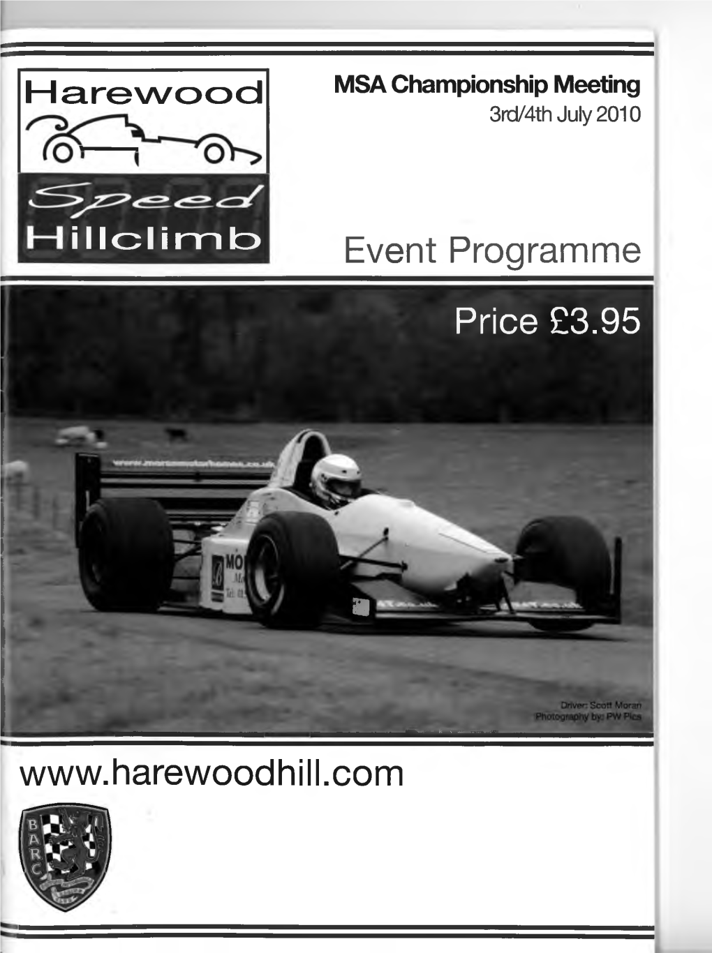Event Programme Price £3.95 WWW. Hare Wood Hill.Com
