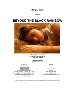 Beyond the Black Rainbow