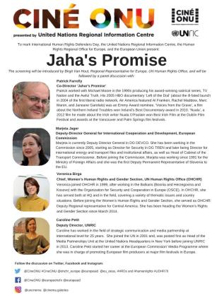 Jaha's Promise' Shows How an Individual Can Make a Tremendous Difference in the Battle for Human Rights
