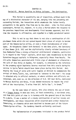 CHAPTER IV. Period VI. Marcus Aurelius to Didius Julianus. the Continuation