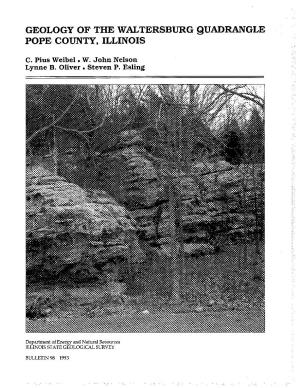 GEOLOGY of the W M T E RANGLE POPE COUNTY, ILLINOI