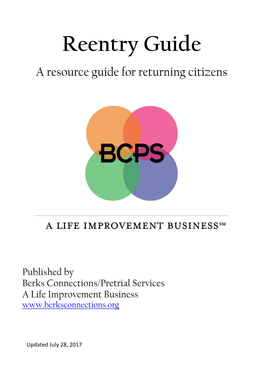 Berks County Resource Guide for Returning Citizens